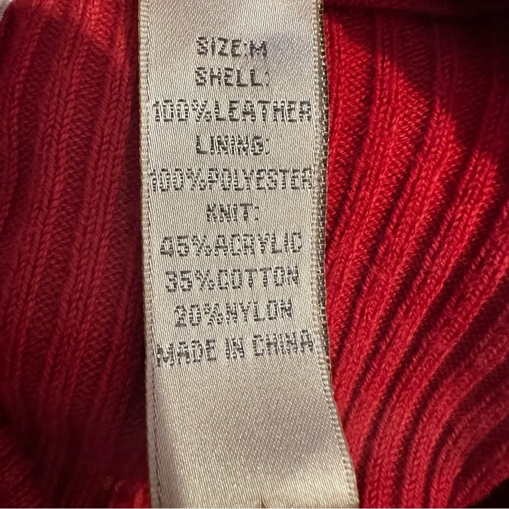 Tehama Nancy Haley Suede Ribbed Knit‎ Sleeves Jacket Women's Medium Fuchsia - Picture 9 of 9